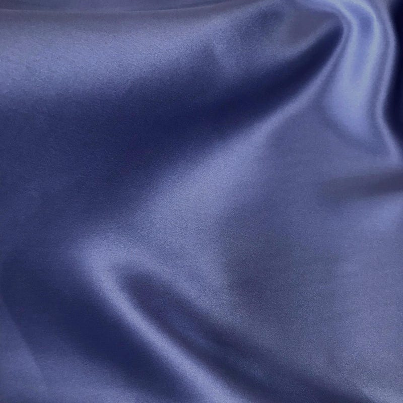 Dark Periwinkle Silk 4-Ply Crepe Fabric main image 1