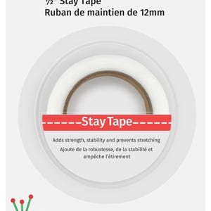 Stay Tape- 1/2” Wide- Stabilizing Waistlines, Necklines, Shoulder Seams, Lapels- 10 Yds image 3