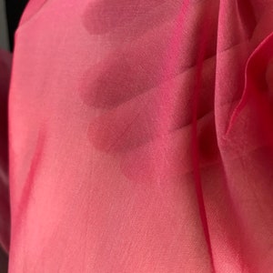 Hot Pink Iridescent Pure Silk Chiffon 54&quot; Wide