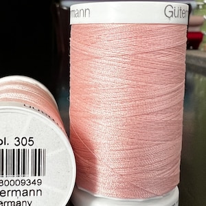 Gutermann Sew-All Thread 500m/547y PETAL PINK #305 (1 SPOOL)