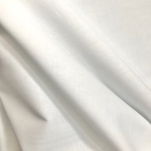 Bright White Soft Cotton Batiste 44 Inches Wide