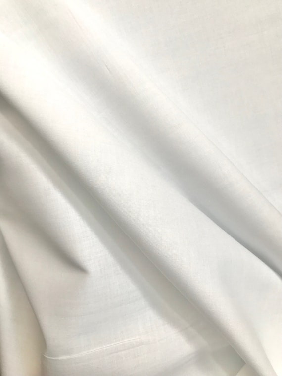 White Soft Cotton Batiste 44 Inches Wide- Bright White or Off White
