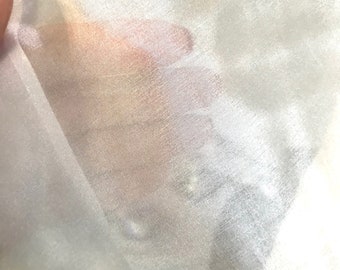 White Pure Silk Paj- 5 MM- 45" Wide