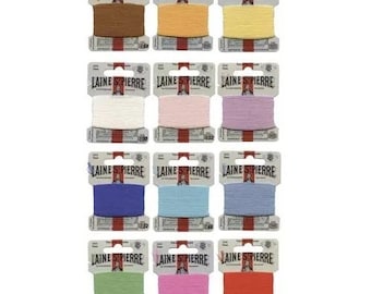 Laine-Saint-Pierre Wool Blend- Floss Box- 12 SPRING Colors- Assort #3