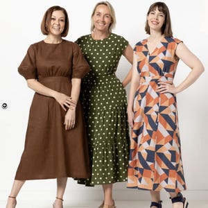 Trinnie Dress Extension Pack- Style Arc Paper Pattern- Sizes 4-16, 10-22