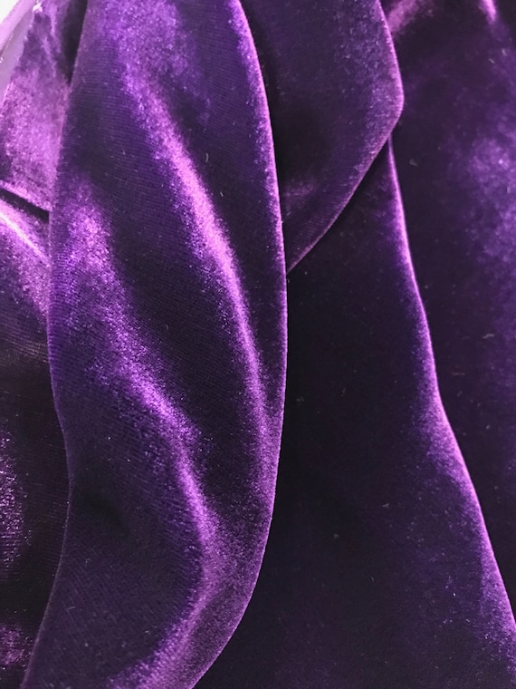 Velvet- Aubergine/ Purple- Silk Rayon Blend - Etsy