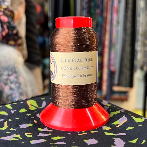 人気を誇る No. Sajou 145- Spool Chinois- Au Fil Thread- Metallic Bronze 工芸品