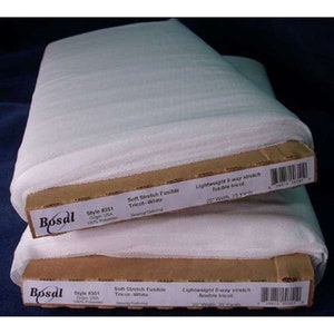 Bosal Lightweight 8-way Stretch Fusible Tricot- 20” Wide (#351)