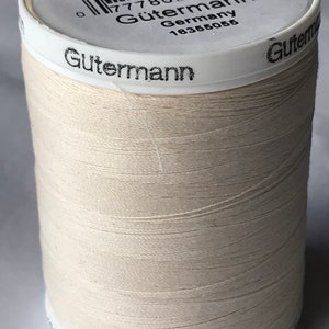 Gutermann Sew-All Thread 1000m/1094y EGGSHELL #22 (1 SPOOL)