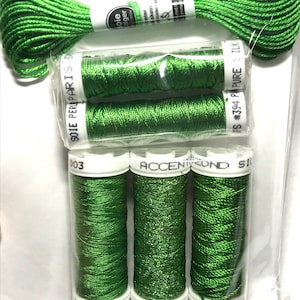 Au Ver A Soie & Londonderry- Ensembles de Soie - Arborvitae Green