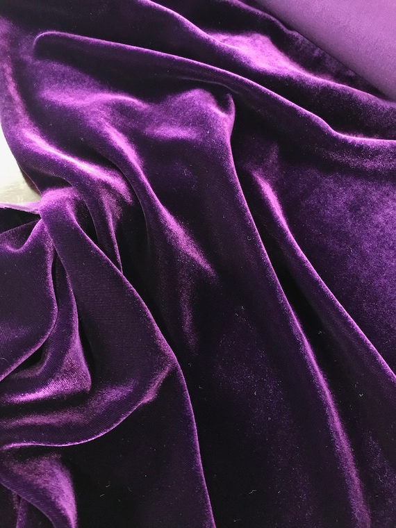 Velvet- Aubergine/ Purple- Silk Rayon Blend - Etsy