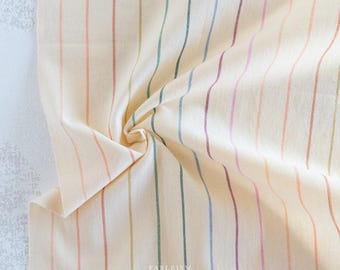 Dünne Streifen in Regenbogen - Lucky Loom - Fabelismus - Gewebte Baumwolle - 44 "Breit