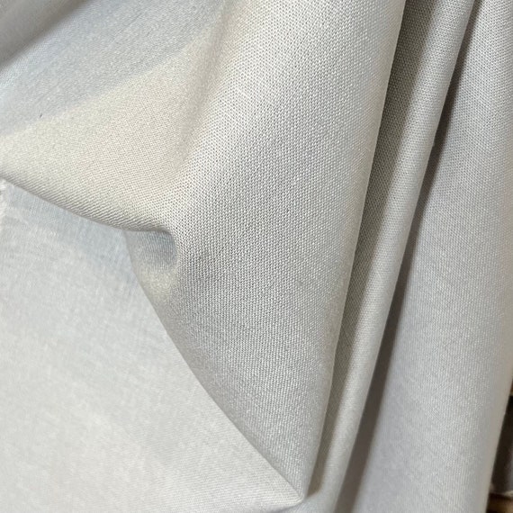 Pale Gray silver Brussels Washer Linen Rayon Blend Fabric 52 Wide 