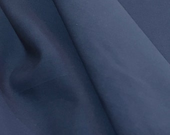 Dark Blue "Night Sea"  Solid Cotton Fabric