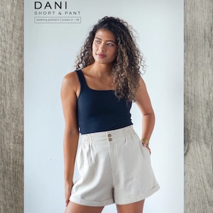 Dani Short & Pant- True Bias Paper Pattern- Sizes 0-18