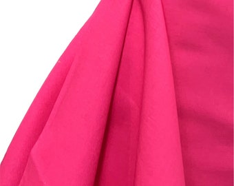 Hot Pink Essex Leinen-Baumwoll-Mischgewebe - 43 "Breit