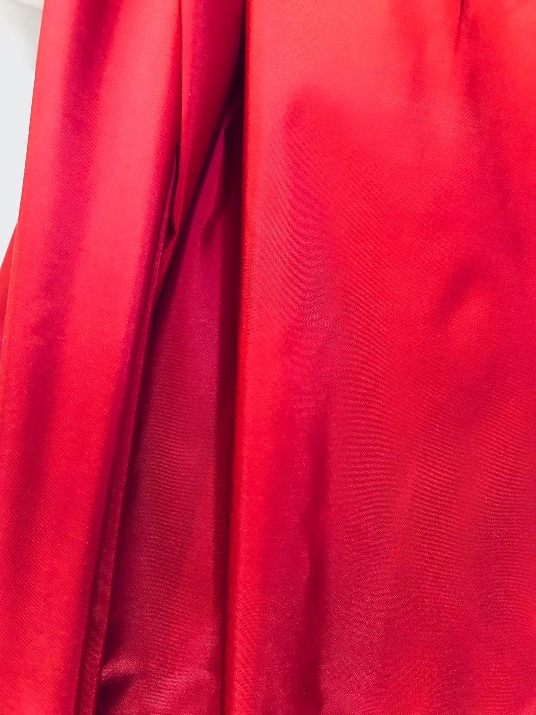 Red Iridescent Silk Taffeta - Etsy