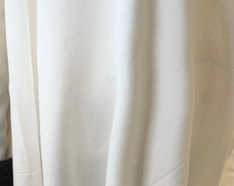 White "Snow White" Solid Lightweight Jersey KNIT Cotton Fabric