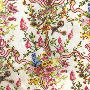Half Yard- Sajou Queen&#39;s Bedchamber Versailles Cotton Fabric- 59&quot; Wide