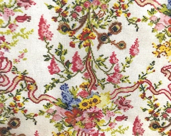 Half Yard- Sajou Queen's Bedchamber Versailles Cotton Fabric- 59" Wide
