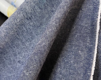 Essex Yarn Dyed Linen- Cotton Blend- “Denim”- 43” Wide