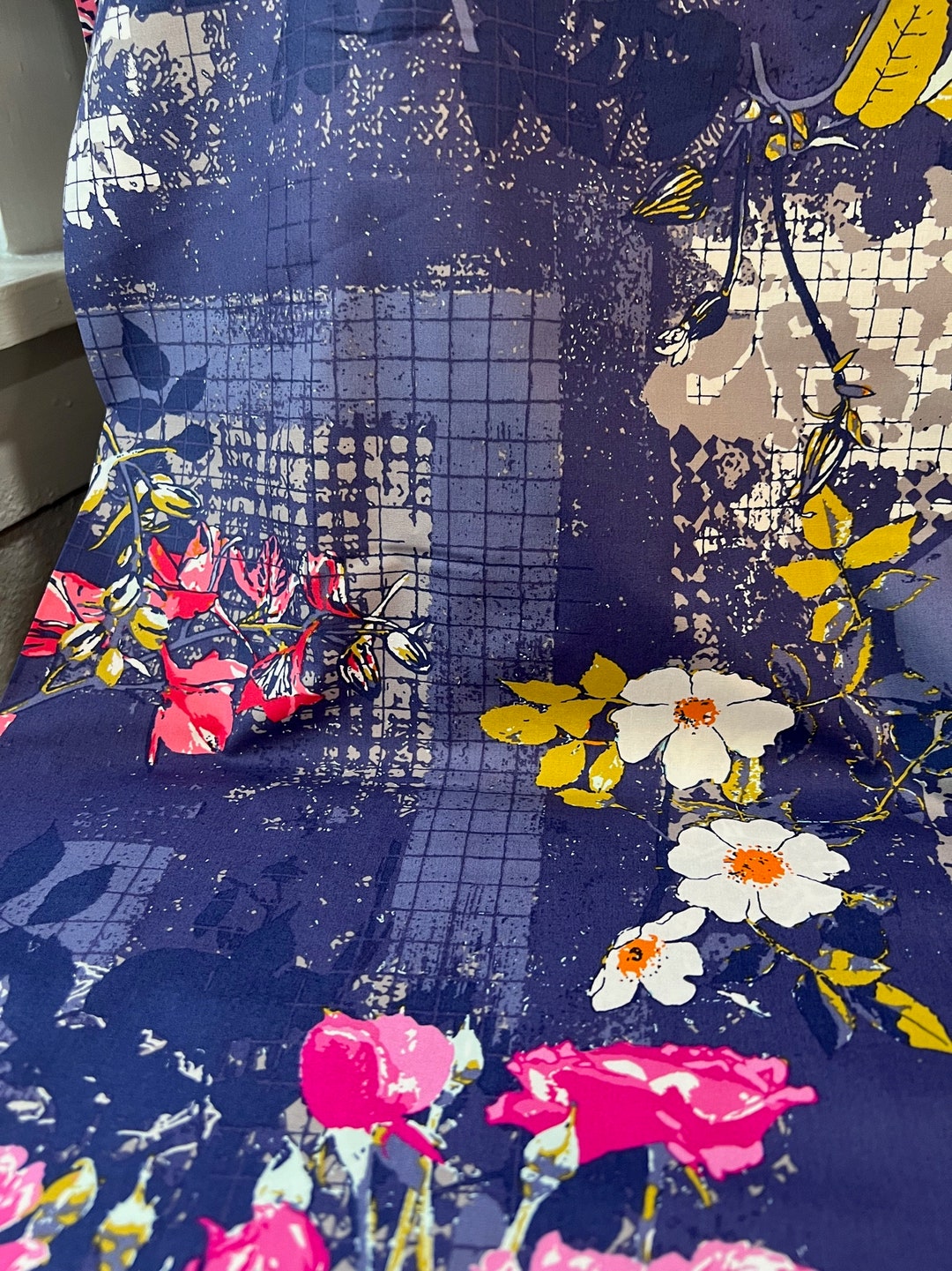 Purple Fuchsia White Gold framework Violet Etsy