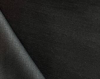 Waterford Linen- "Black" 100% Linen- 55" Wide