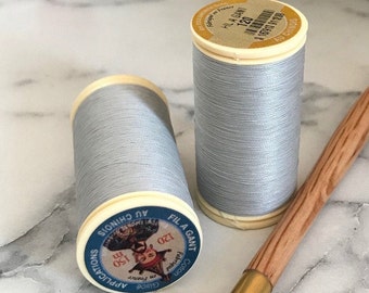 Sajou- No. 120- Gray GLOVING THREAD- Fil a gant au Chinois- Spool (150m) or Cone (1000m)