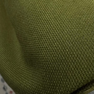 Solid “Moss” Green- Big Sur Canvas Fabric- 44” Wide- Medium Weight