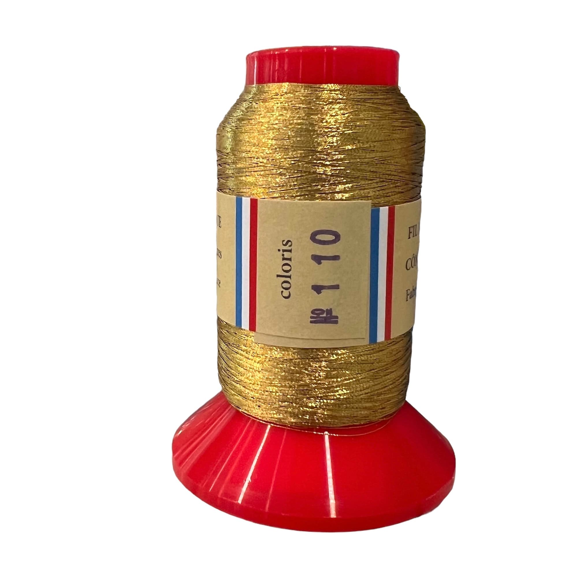 Sajou No. 110- OLD GOLD Metallic Thread- Fil Au Chinois- Spool