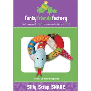 Silly Scrap Snake Paper Pattern By Funky Friends Factory- Making Stuffed Toy Snake