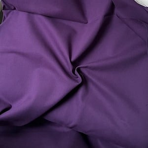 Purple “Majestic Purple” LIGHT Cotton Gabardine/ Twill Weave- Atelier Brunette France