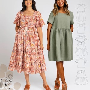 FOR SEWING: Protea Capsule Wardrobe- Megan Nielsen Paper Pattern
