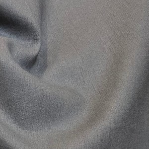 Dark Gray "Charcoal" Brussels Washer Linen- Rayon Blend Fabric- 52" Wide