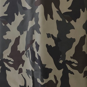 Camo/ Camouflage Cotton Fabric- Slightly Firm, Less Heavy Than Canvas- 56” Wide