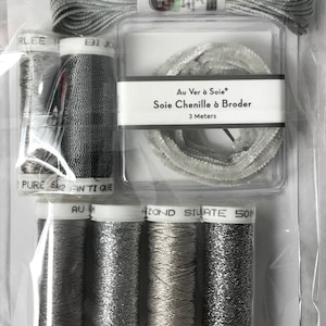 Au Ver A Soie & Accentuate- Ensembles de Soie -  SILVER