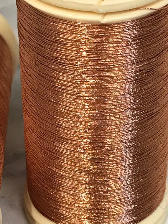 Sajou No. 130- COPPER Metallic Thread- Fil Au Chinois- Spool