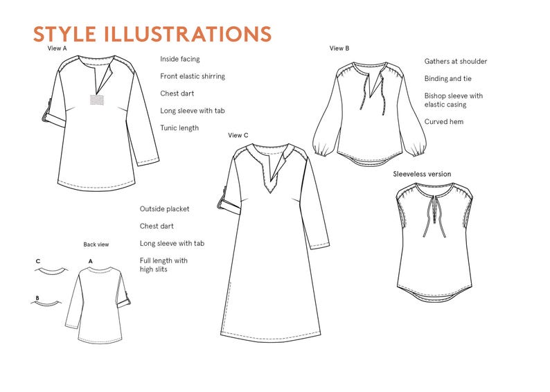 FOR SEWING: Piper Tunic- Wardrobe by Me- Paper Pattern- Sizes 0-24 - Etsy