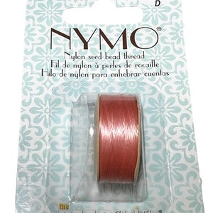 Nymo Beading Thread Size D Sand Ash 43915 (2 bobbins) Size D Waxed Nylon  Thread