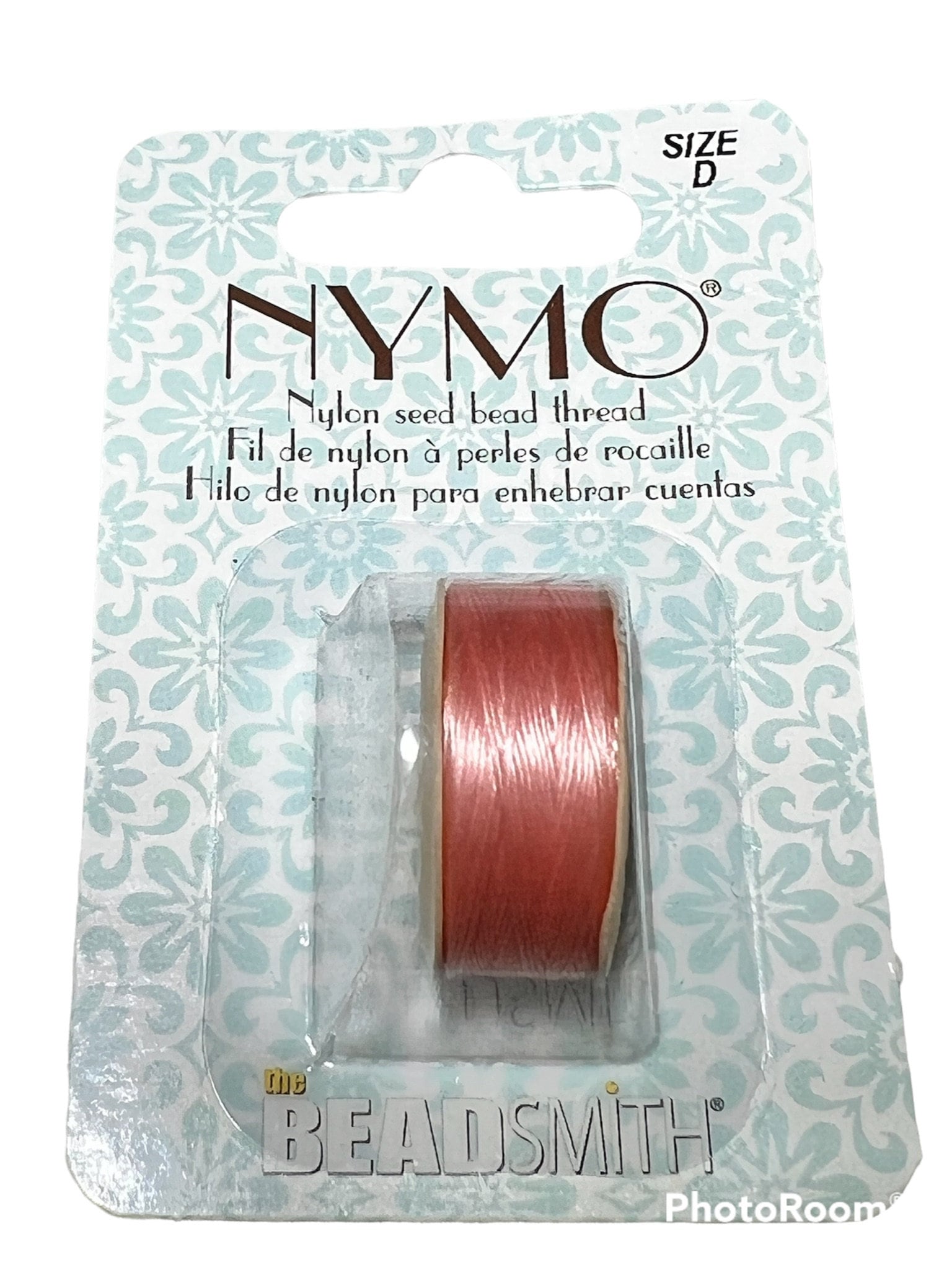 Nylon Nymo Beading Thread 64 Yard Bobbin Size D - SAND ASH