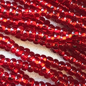 Red 11* Round Czech Glass Beads (2113)