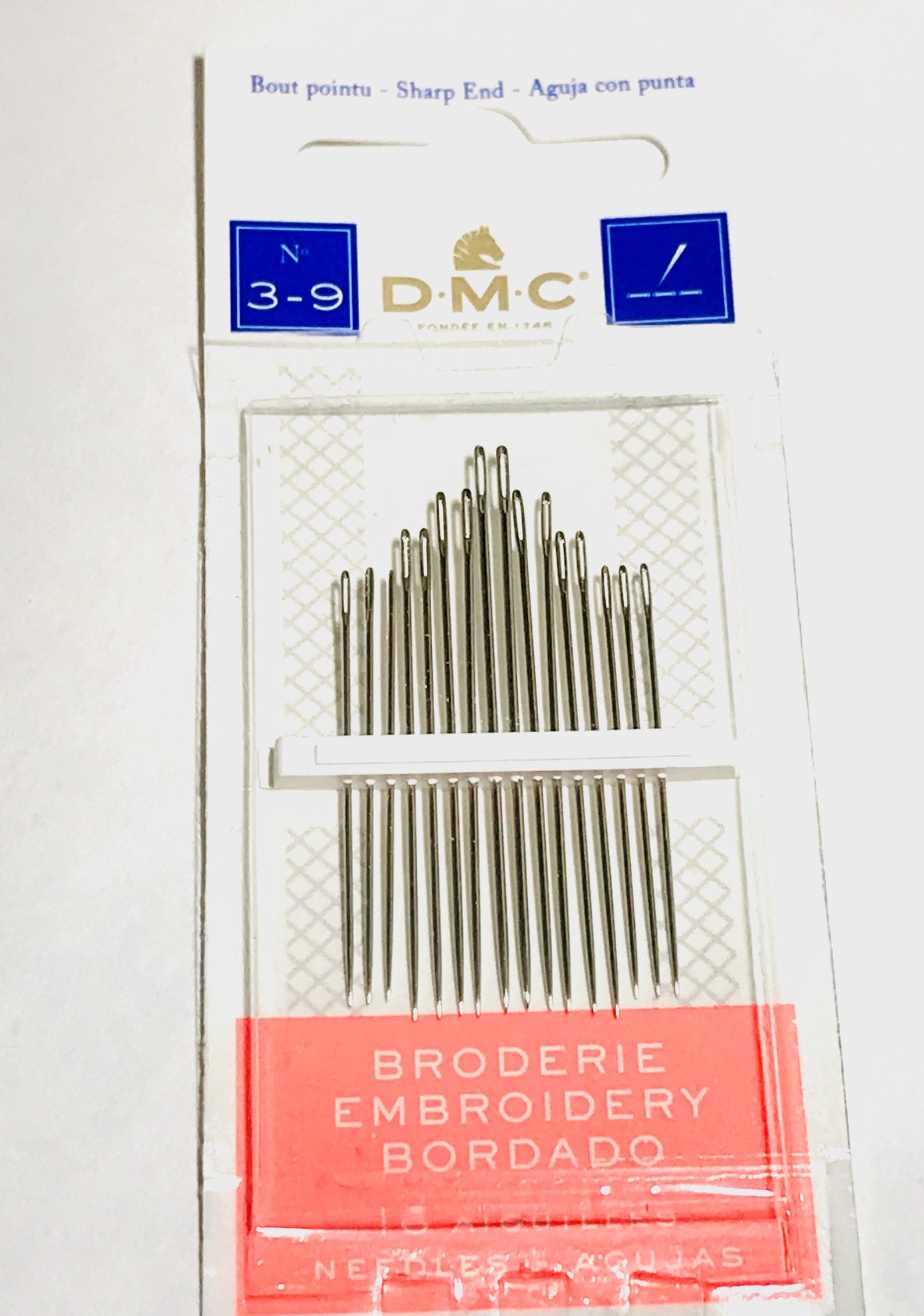 Dmc needle pack embroidery needles and beading needles  etsy