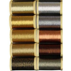 Sajou Assortment #1 Box- Metallic Classic Tones- 12 Spools- Fil au Chinois
