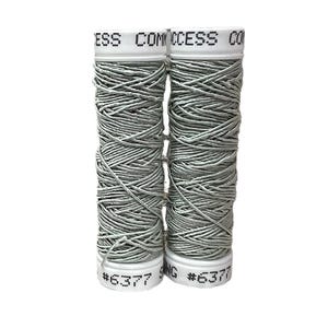 Filament Silk Wrapped Gimp- ONE SPOOL- 10 Meters- #6377 Bleu De Mer, #6347 Pale Beige