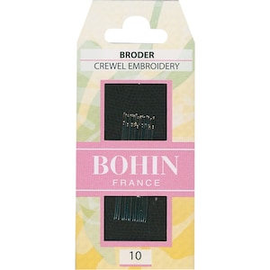 Crewel Embroidery Needles- Sz 10- Bohin of France
