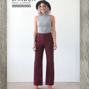 Lander Pant & Short- True Bias Paper Pattern- Sizes 0-18