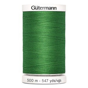 Gutermann Sew-All Thread 500m/547y KELLY GREEN #760 (1 SPOOL)