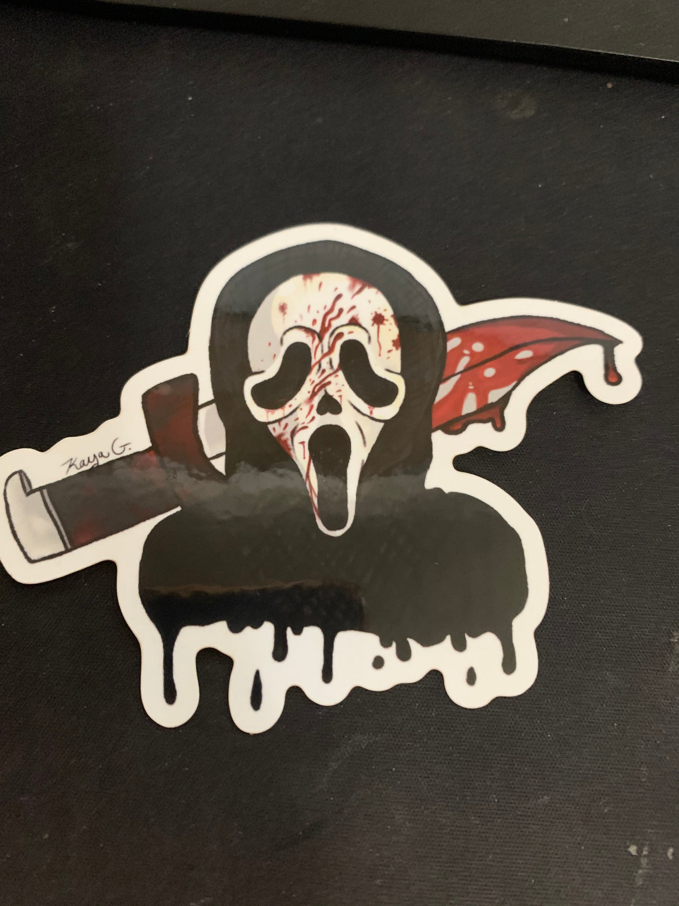 Ghostface Sticker - Etsy