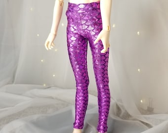 BJD Magenta Mermaid Core Leggings 1/4 MSD