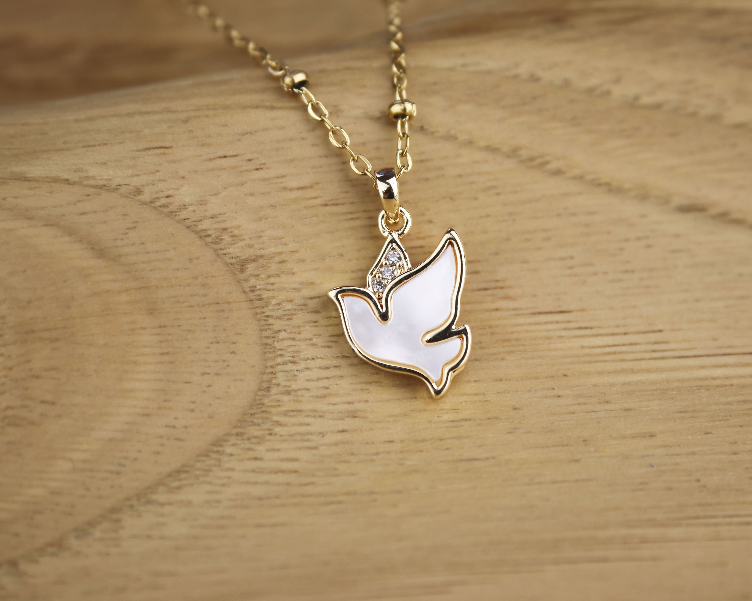 Flying Dove Necklace in 9ct Gold | Gold Boutique